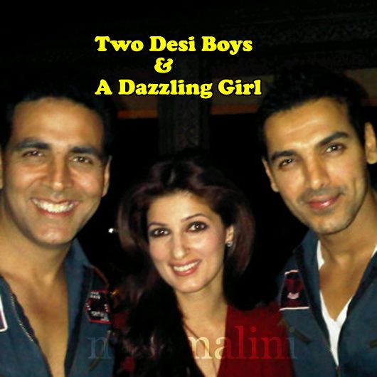 Akshay Kumar, Twinkle Khanna And John Abraham (pic: Tanuj Garg)