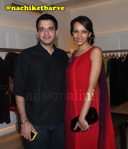Designer Nachiket Barve and Actress Dipannita Sharma