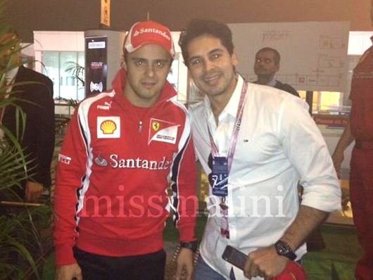 Dino with Felipe Massa