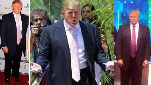 Donald Trump shows you how NOT to wear a tie. Quite a mystery why his tie lengths are *always* too long...