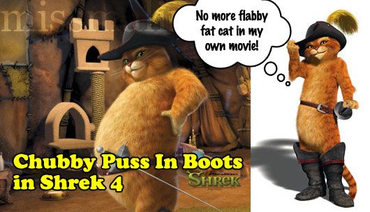 Puss In Boots: Before & After