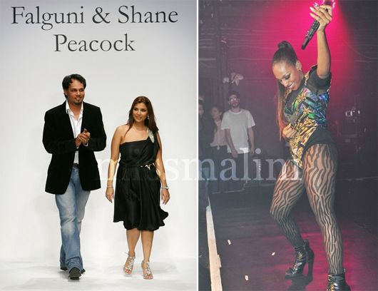 Shane and Peacock; Alexandra Burke in their outfit