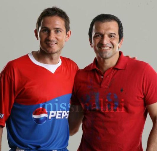 Frank Lampard with Atul Kasbekar