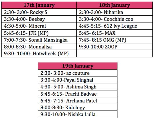IKFW schedule