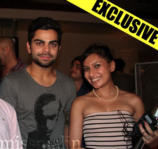 Cricketer Virat Kohli with MissMalini