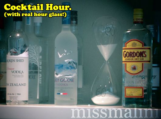 cocktail hour at Matakauri Lodge