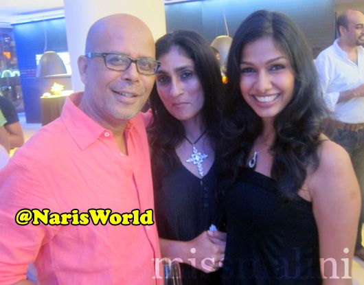 Narendra Kumar, Monia and Nethra at the Range Rover Launch, Mumbai