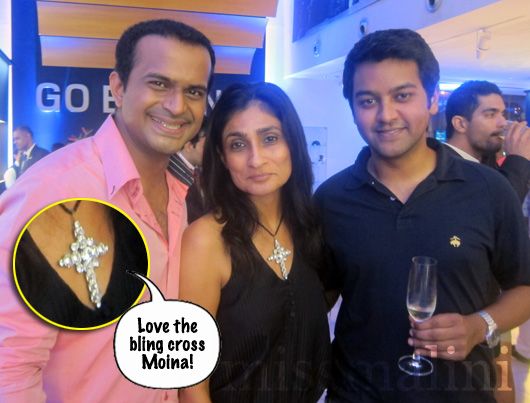 Sid K, Moina and Nowshad at the Range Rover Launch, Mumbai