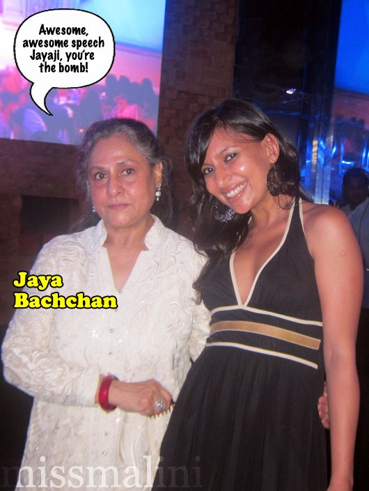 Jaya Bachchan and MissMalini