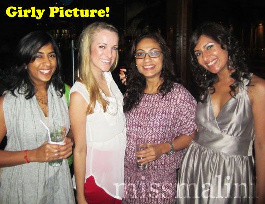 Aarti, Andrea, Tarana and MissMalini