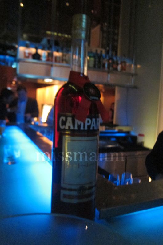 The ubiquitous Campari bottle