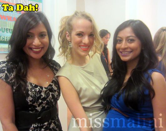 MissMalini, Andrea Brown and Heena Jain