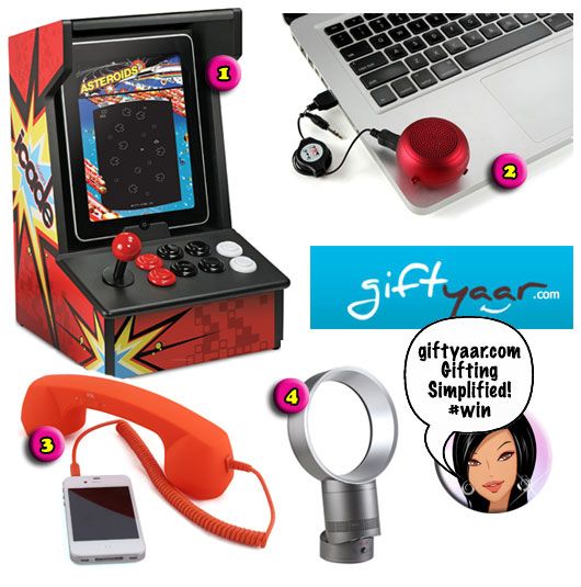 Win The Ion Icade, a Bladeless Fan, a Groove Mini Bassball and a Coco Retro Phone From giftyaar.com!