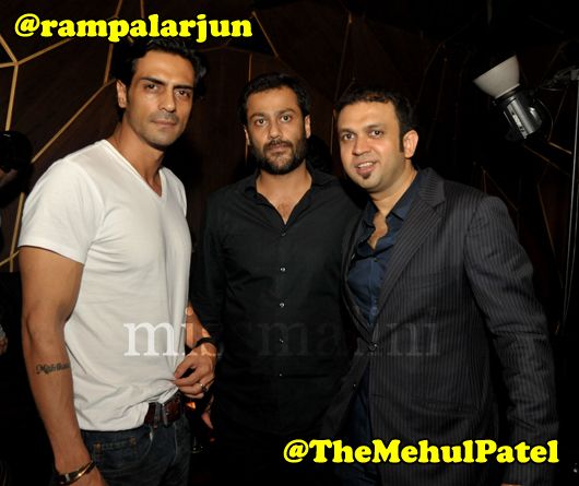 Arjun Rampal, Abhishek Kapoor and Mehul Patel at Tote Lounge & Bar