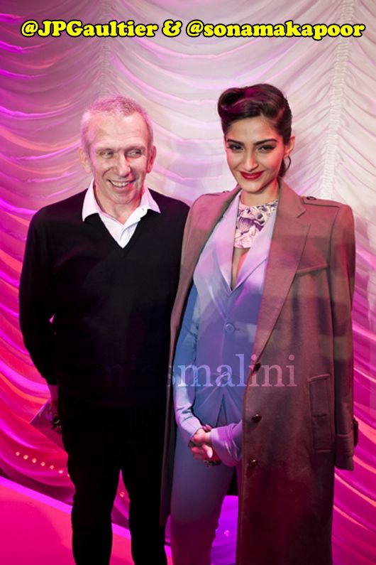 Jean Paul Gaultier and Sonam Kapoor