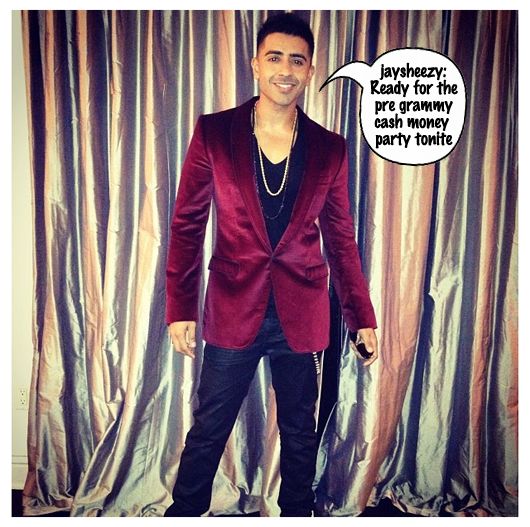 Jay Sean getting ready for the pre grammy party