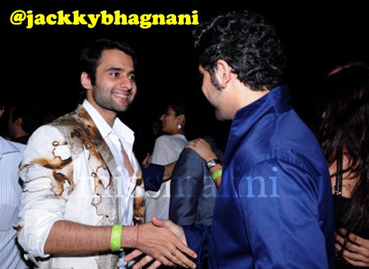 Jackky Bhagnani meets a friend