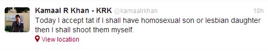 SHOCKING! Kamaal R. Khan (KRK) Rants Against LGBT Children