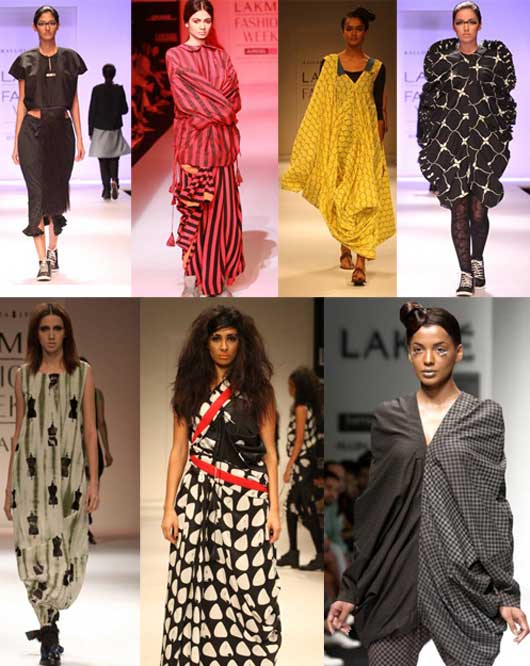 Runway looks from Kallol's showing at LFW in past seasons