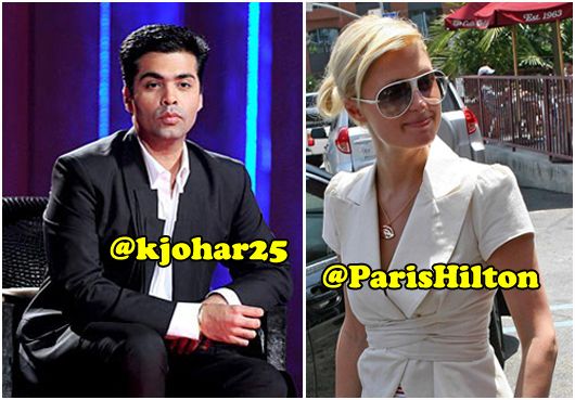 Karan Johar and Paris Hilton