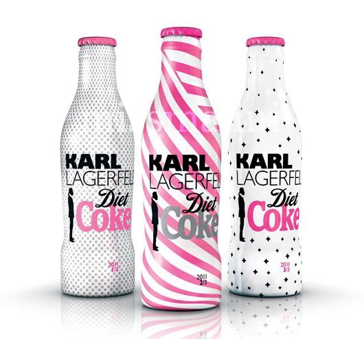 The Diet Coke bottle designed by Lagerfeld