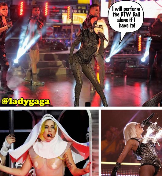 Lady Gaga's performances are rather in-your-face