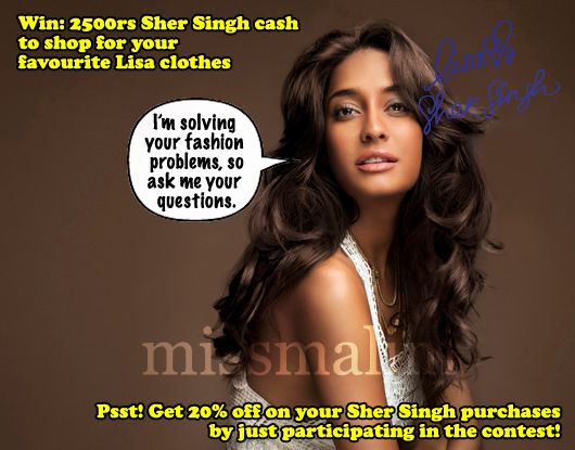 MissMalini Contest – Lisa Haydon’s Sher Singh Collection Grand Giveaway!