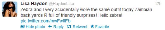 Lisa's tweet