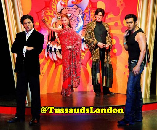 Was statues of Shah Rukh Khan, Aishwarya Rai-Bachchan, Amitabh Bachchan and Salman Khan at Madame Tussauds