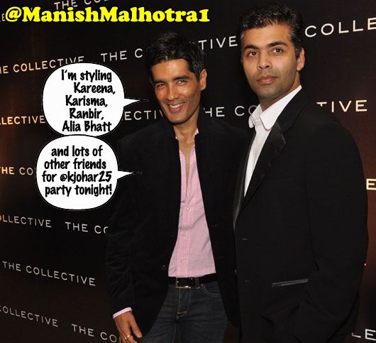 Manish Malhotra with Karan Johar