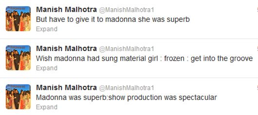 Manish's tweets
