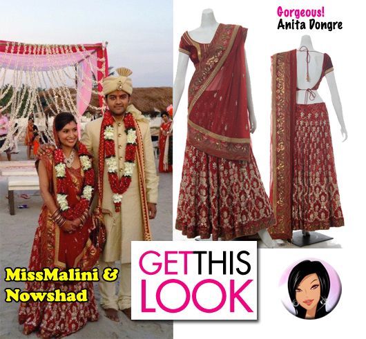 Get this Look: MissMalini’s Pheras Outfit by Anita Dongre