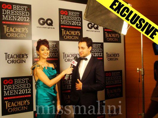 Imran Khan at the GQ Best Dressed Men 2012 bash