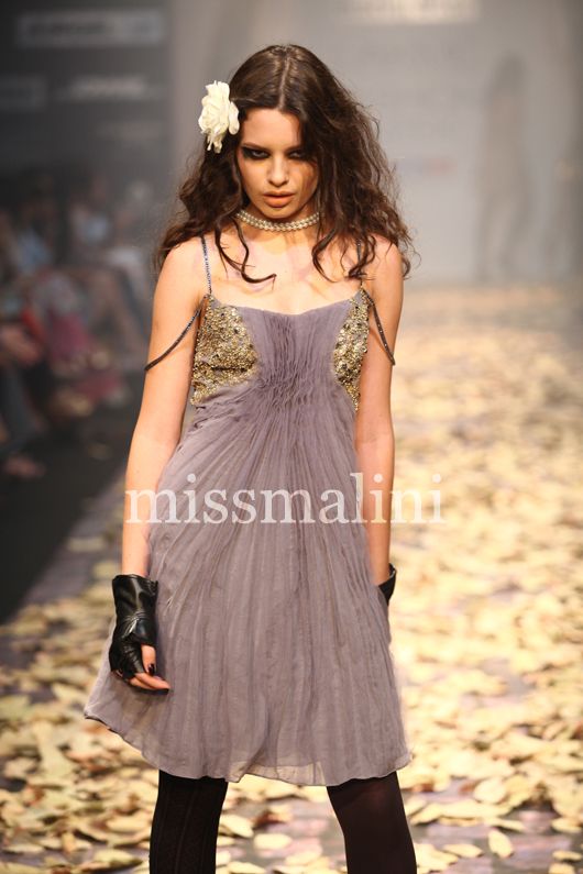 Model showcasing Rocky S for Blenders Pride at Lakme Fashion Week