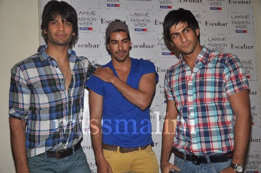 Models Gaurav Arora, Kabir and Namit