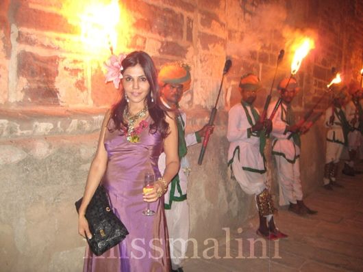 Nisha JamVwal with Procession