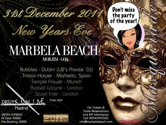Wanna Party This New Year’s Eve with U2’s Private DJ in Goa? Marbela Beach is Calling!