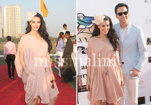 Neha Dhupia with Jimmy at ARC Asia Cup Polo