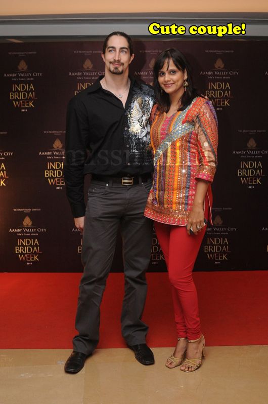 Nisha Harale Bedi with husband Adam Bedi