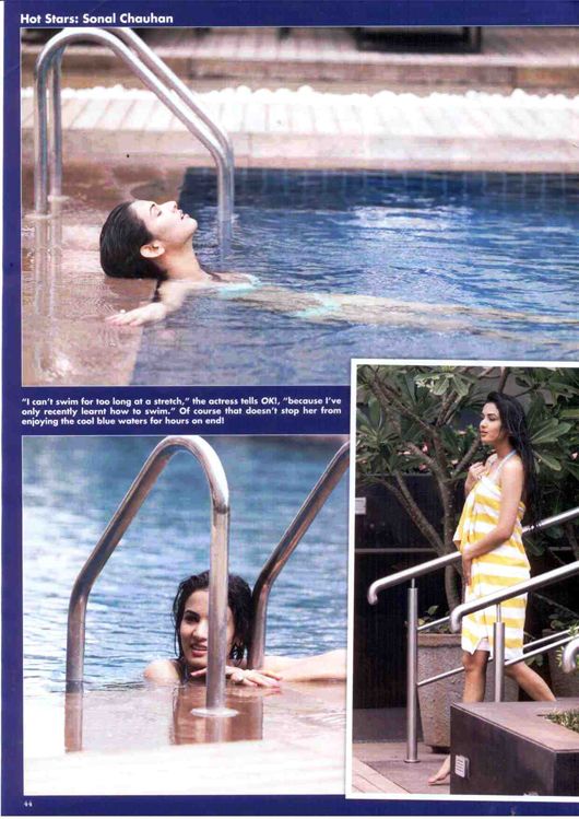 Actress Sonal Chauhan in OK magazine - May 2012 issue