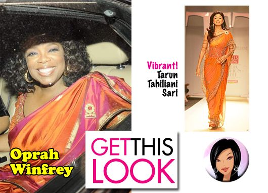 Get This Look: Oprah Winfrey in Tarun Tahiliani