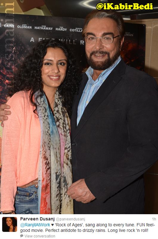Parveen Dusanj and Kabir Bedi
