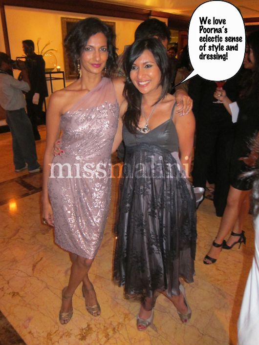 Poorna Jaganathan and MissMalini