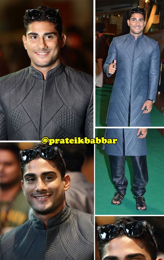 Hot Or Not? Prateik Babbar in a Quilted Sherwani at the IIFA Awards