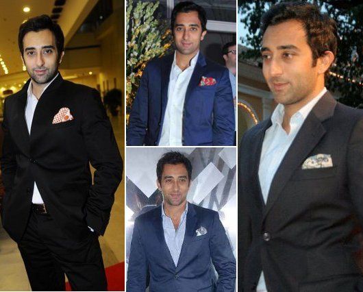 THE way to do pocket square with an open collar: Rahul Khanna