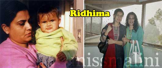 Ridhima and mom