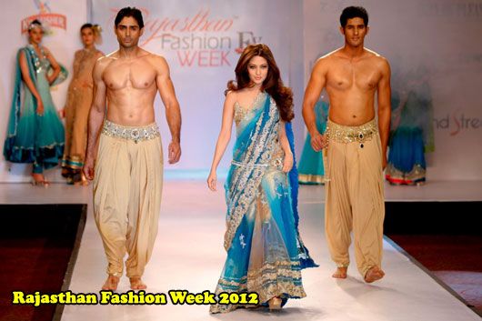 Riya Sen with Models in Pam Mehta Collection