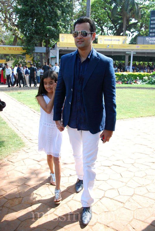 Rohit Roy with his daughter