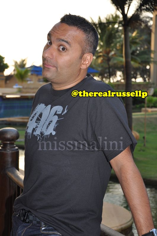 Russell Peters spotted at the JW Marriott Hotel poolside