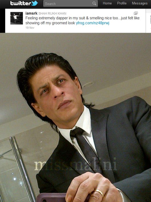 Shah Rukh Khan looks dapper and smells nice